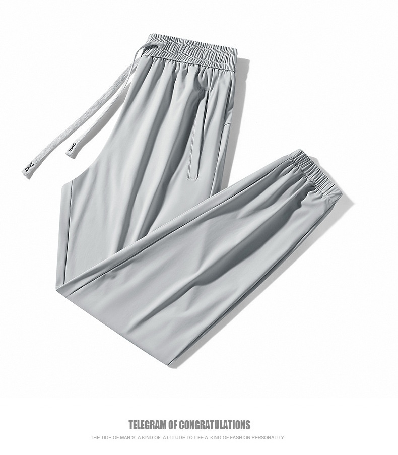 Women's Ice Silk Pants Waterproof Stain Resistant Couple Style_voghion.com