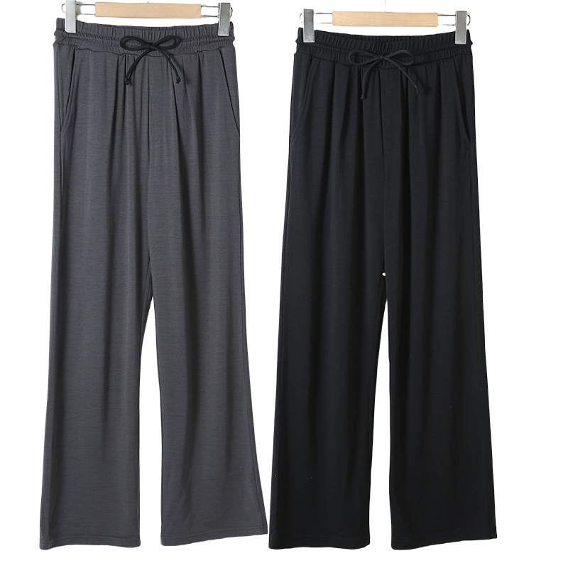 New Summer Women's Wide-Leg Anti-Mosquito Merino Wool Quick-Dry Breathable Long Flared Pants_voghion.com