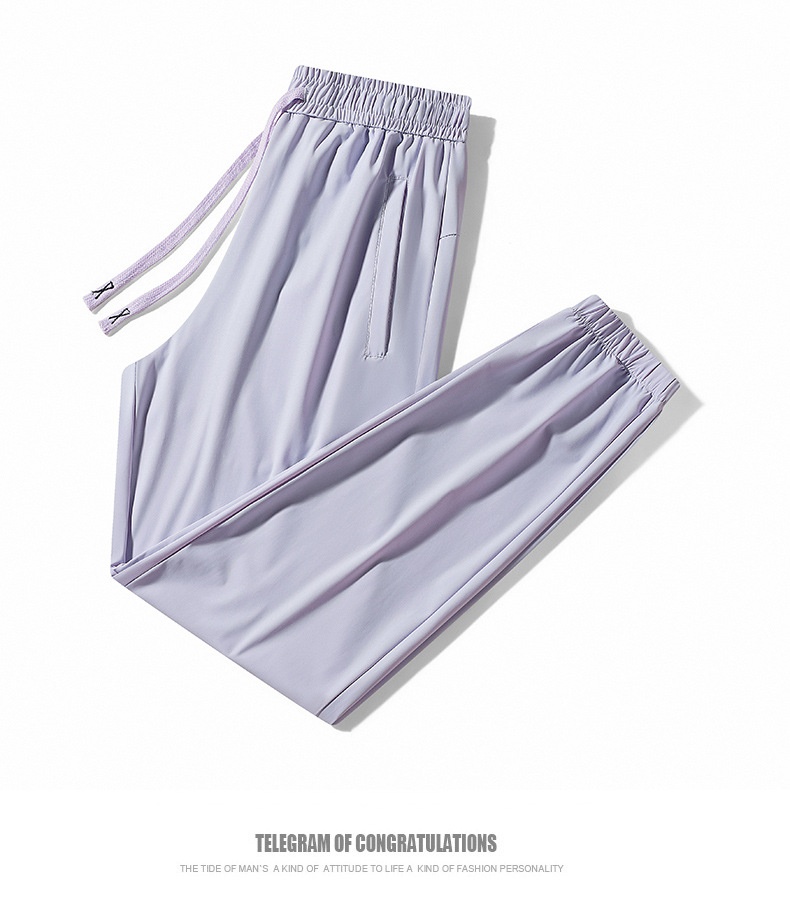 Women's Ice Silk Pants Waterproof Stain Resistant Couple Style_voghion.com