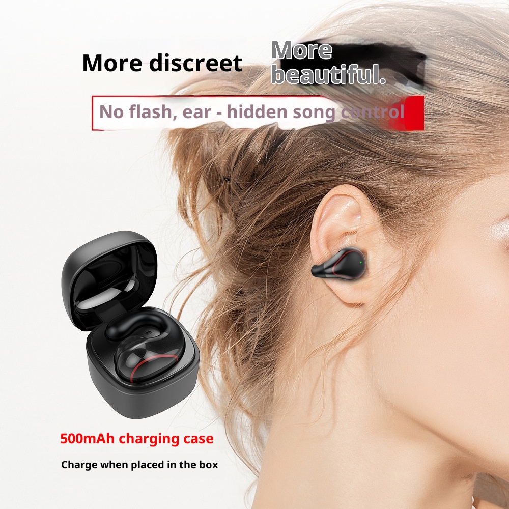 T25 Non-In-Ear Bluetooth Single Ear Wireless Mini Driving Business Sports Earphones_voghion.com