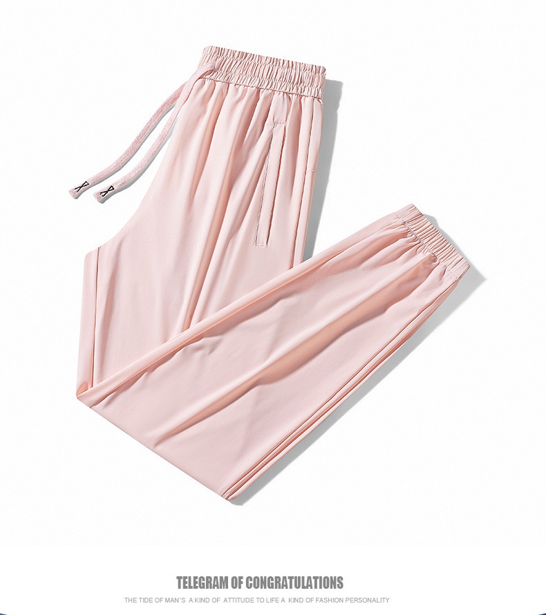 Women's Ice Silk Pants Waterproof Stain Resistant Couple Style_voghion.com