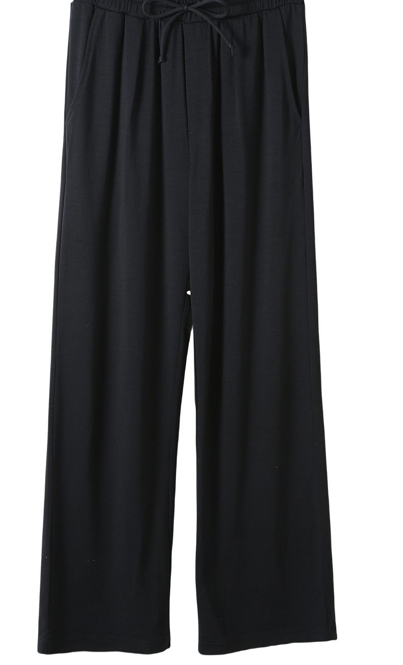 Women's Wide Leg Breathable Merino Wool Flared Pants Summer_voghion.com
