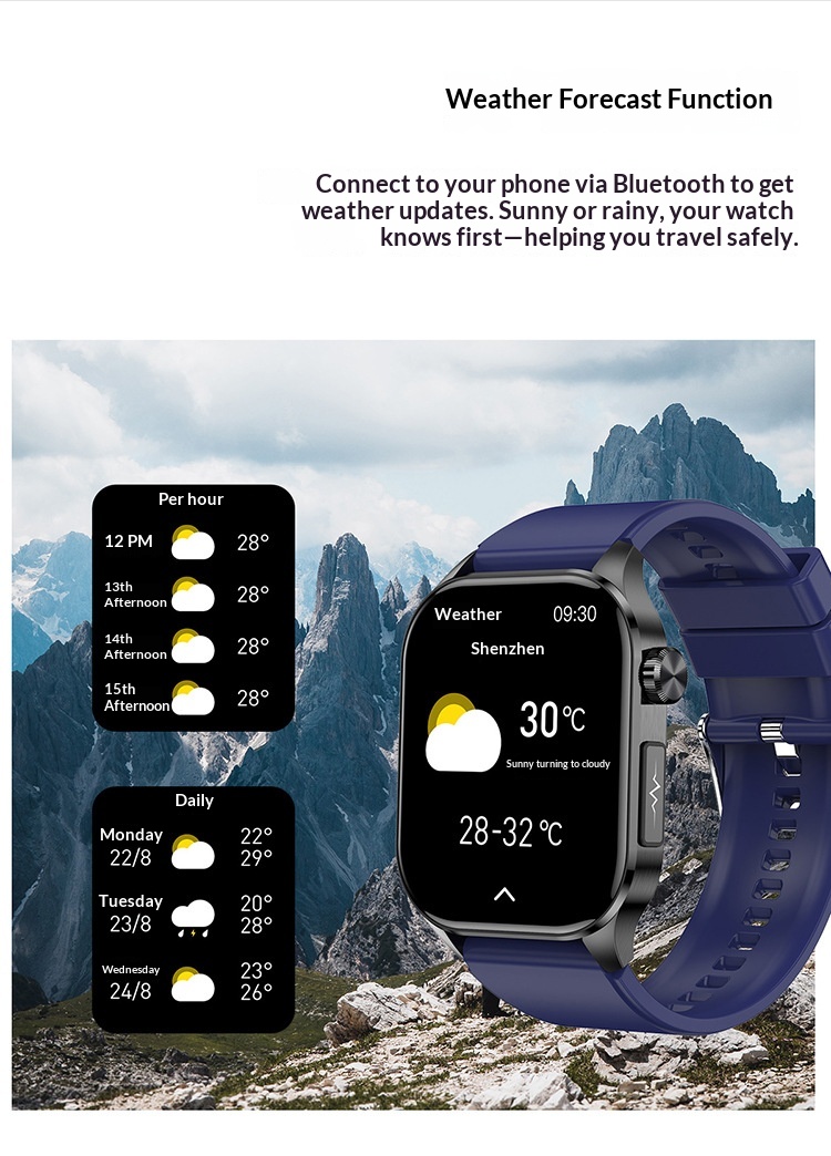 Smartwatch Et580 Mit Bluetooth-anruffunktion Und Gesundheitsmessung_voghion.com