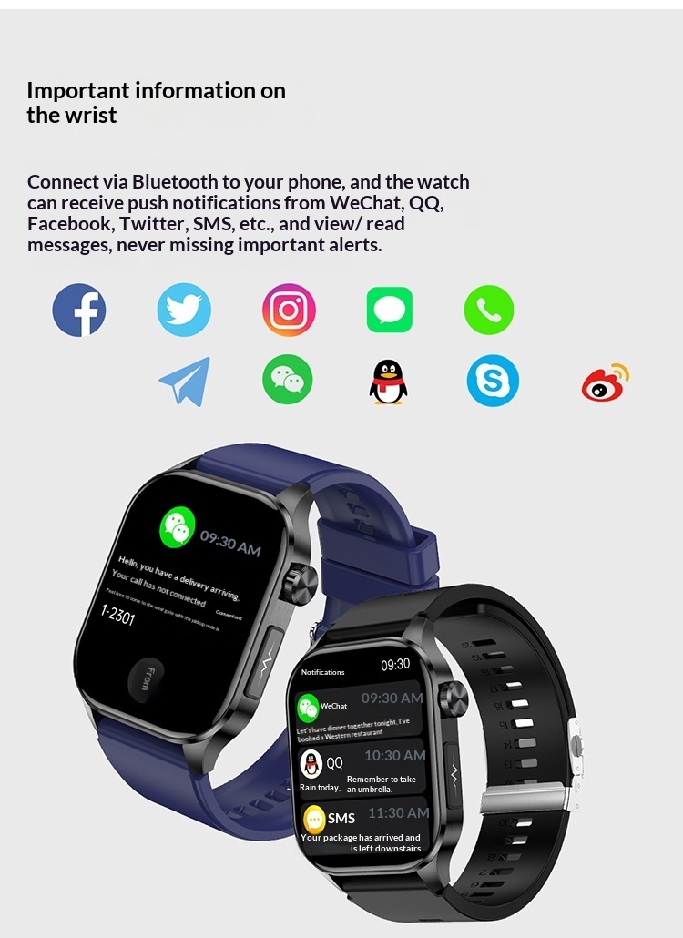 Smartwatch Et580 Mit Bluetooth-anruffunktion Und Gesundheitsmessung_voghion.com