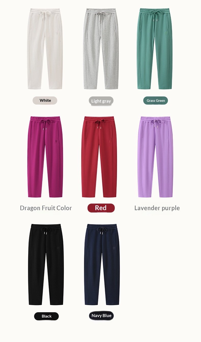 Damen Sweatpants Mit Geradem Bein Aus Baumwolle In Lila_voghion.com