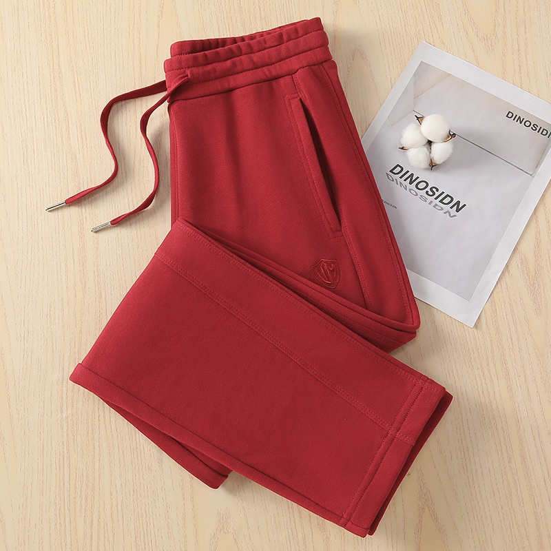 100 % lila Damen-Jogginghose aus Frottee-Baumwolle, gerades Bein, lässige Sporthose, modisch_voghion.com
