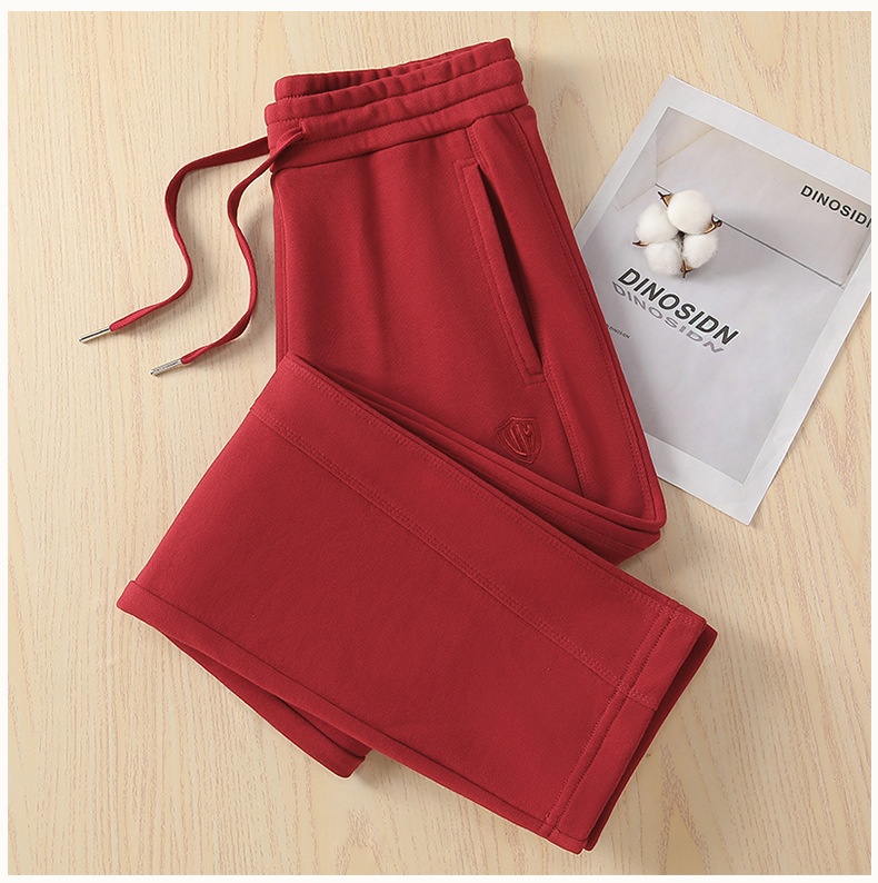 Damen Sweatpants Mit Geradem Bein Aus Baumwolle In Lila_voghion.com
