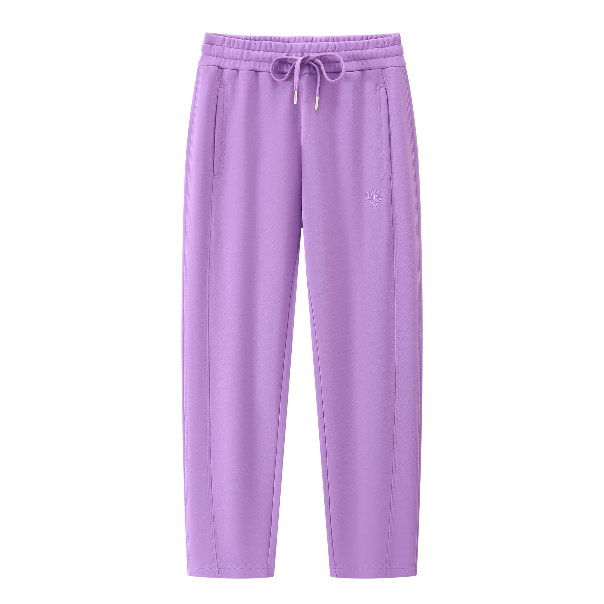 100 % lila Damen-Jogginghose aus Frottee-Baumwolle, gerades Bein, lässige Sporthose, modisch_voghion.com
