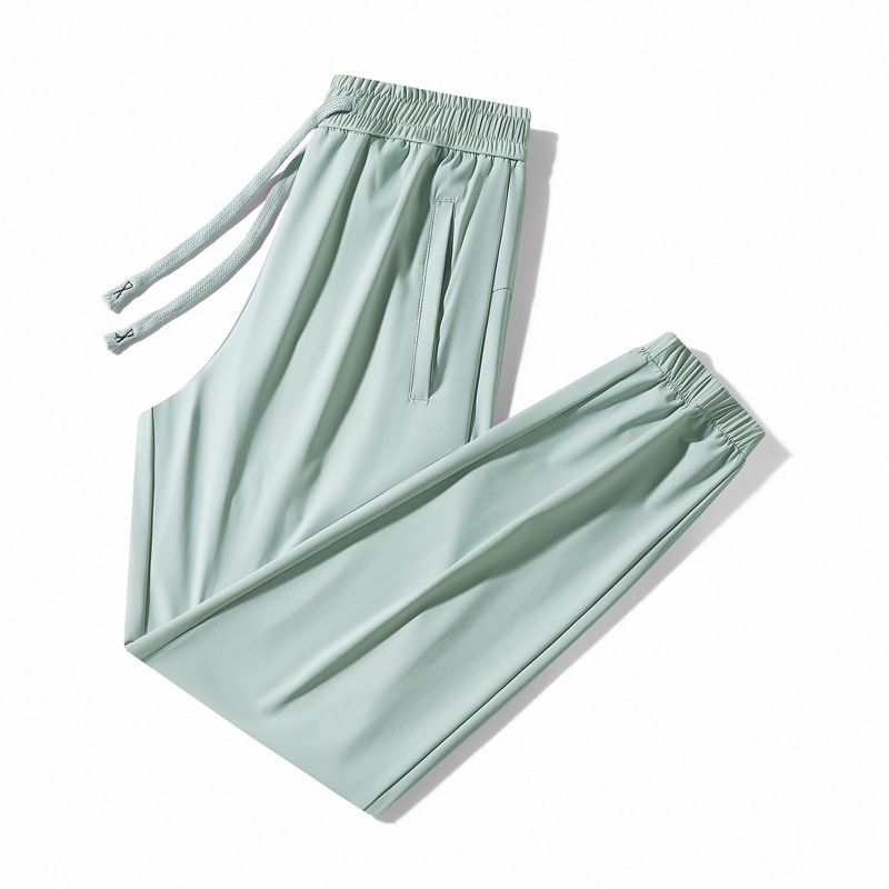 Three-proof Oil-proof, Waterproof, And Stain-resistant With Test Report, Ice Silk Long Pants, Couple's Style,_voghion.com
