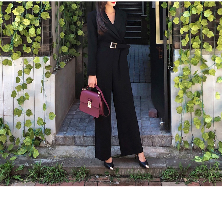 Jumpsuit donna elegante a gamba larga con vita stretta_voghion.com