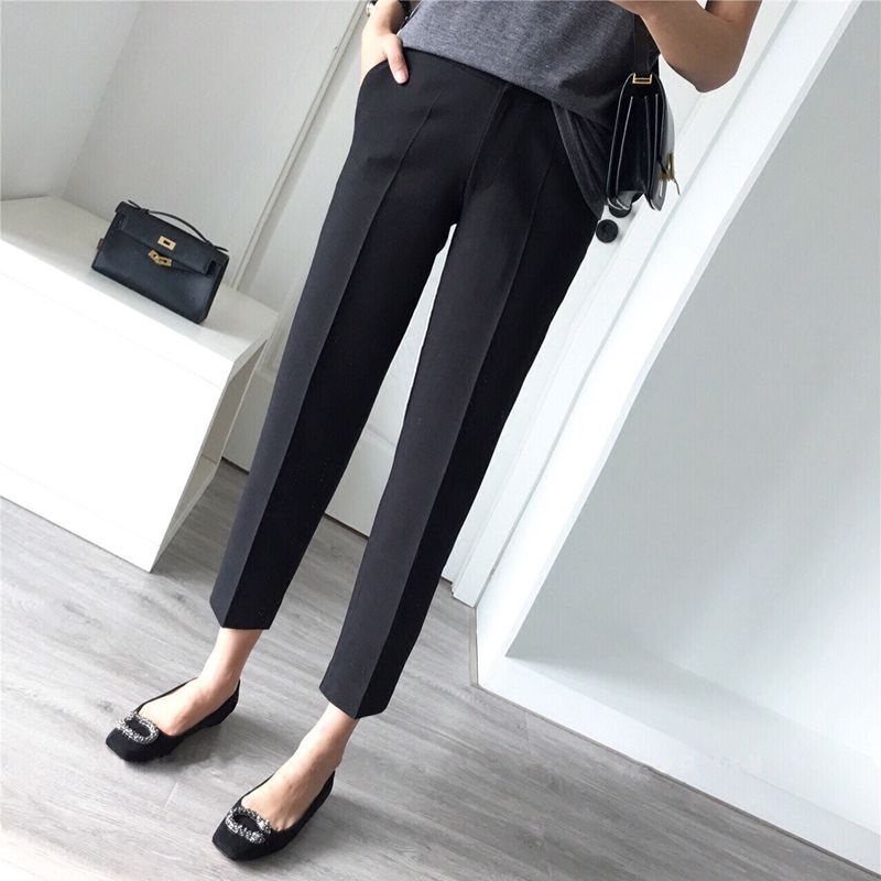 Completo 2026, vestibilità ampia stile coreano a nove quarti, pantaloni casual a sigaretta a gamba dritta per studenti, pantaloni slim-fit per_voghion.com