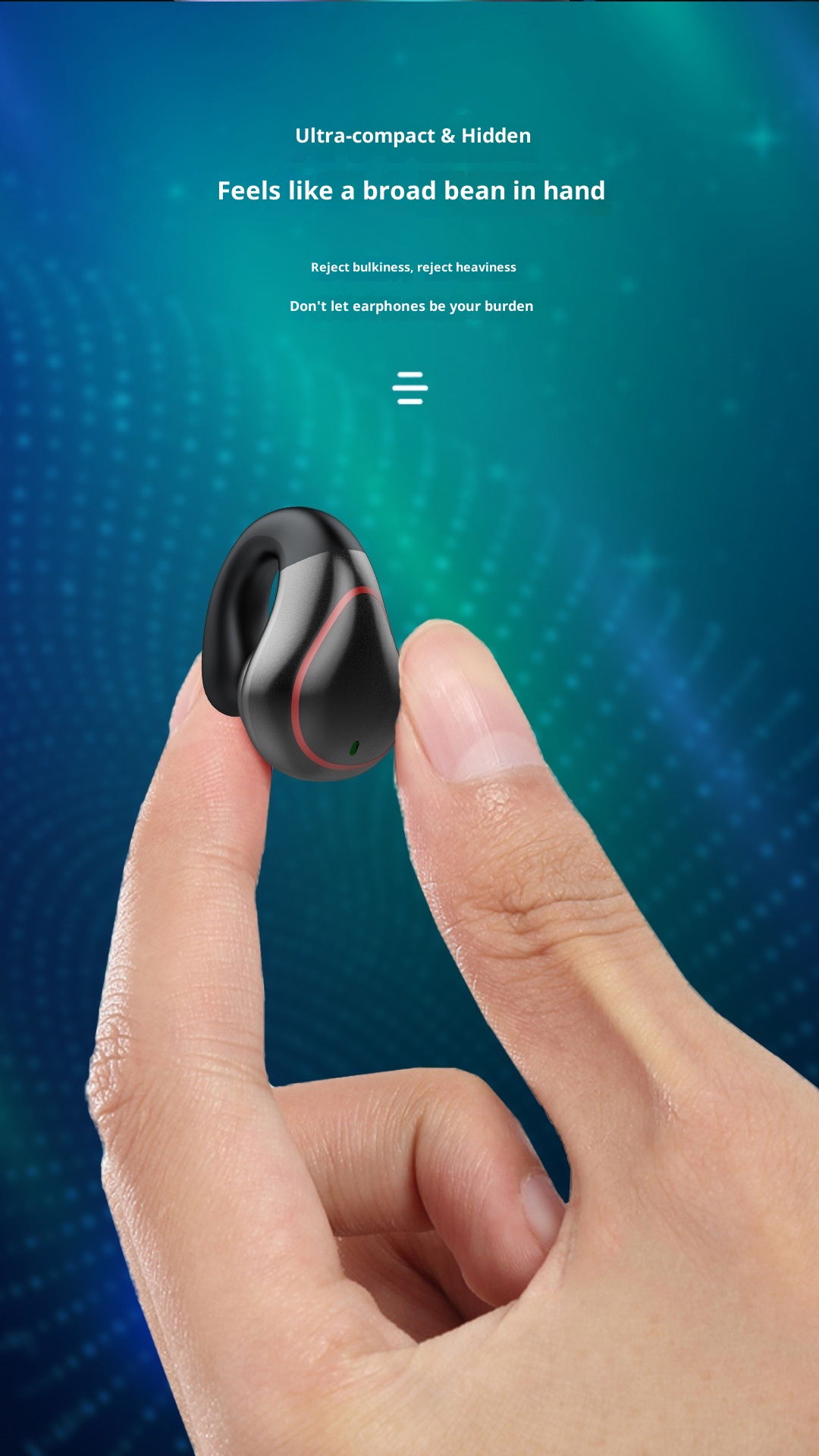 Wireless Single Earbud Bluetooth Headset For Business And Sport_voghion.com
