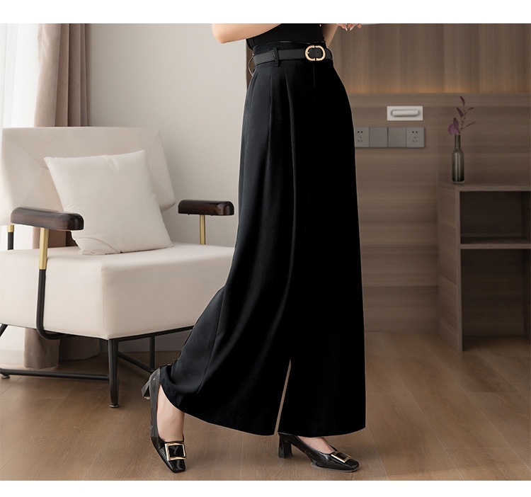 Women's Wide Leg Trousers For Smart Casual Office Commuting_voghion.com