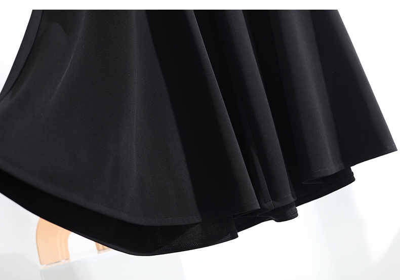 Dam capri byxor hög midja vida eleganta höstiga flared byxor_voghion.com