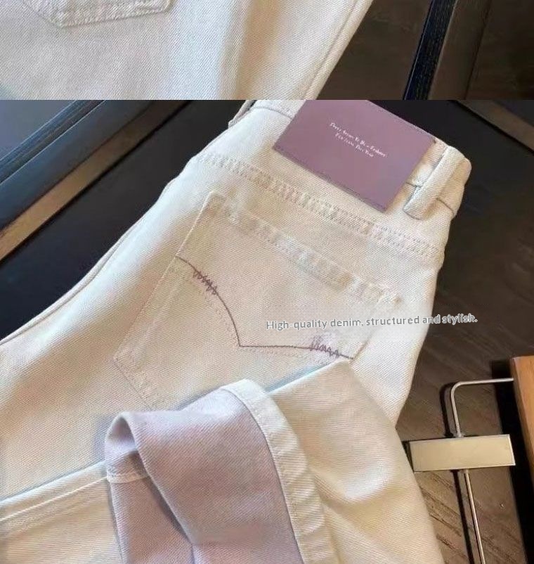 Jeans donna gamba dritta vita alta con risvolto colour blocking_voghion.com