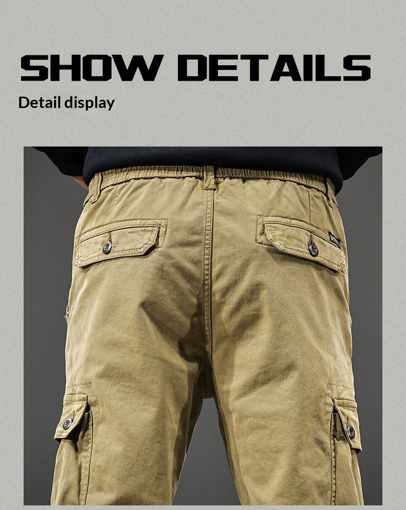 Herren Cargohose American Retro Freizeithose Für Den Herbst_voghion.com
