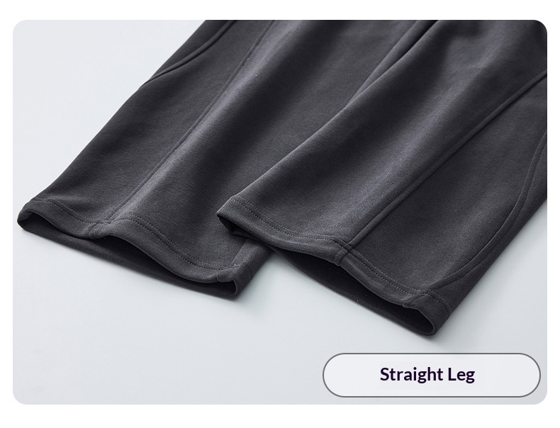 Herren Freizeithose American Retro Stil Lockere Strickhose Einfarbig_voghion.com