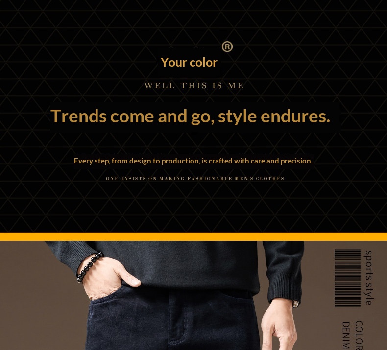 Jeans uomo taglio dritto in ciniglia foderati in pile inverno_voghion.com