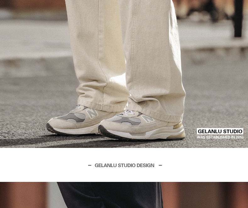 Herren Freizeithose Im Amerikanischen Retro-stil Weites Bein_voghion.com