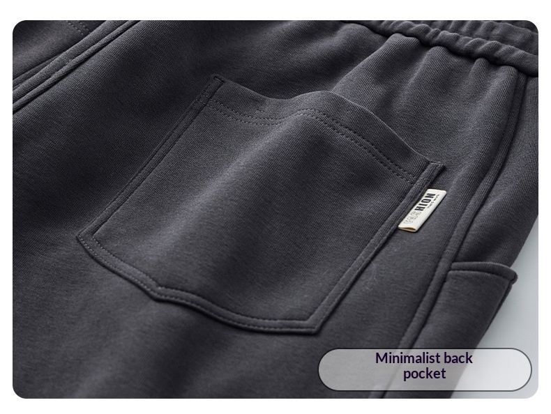 Herren Freizeithose American Retro Stil Lockere Strickhose Einfarbig_voghion.com