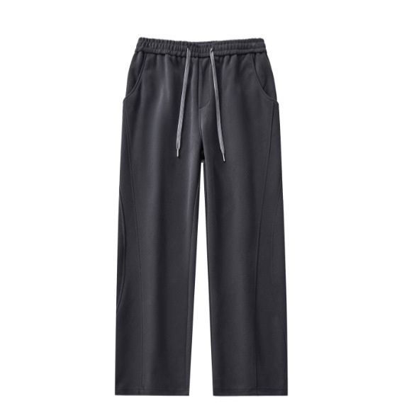 Hochwertige amerikanische Retro-Freizeithose für Herren, Herbst/Winter 2025, trendige Marke, locker geschnitten, einfarbig, Strick, gerades Bein_voghion.com