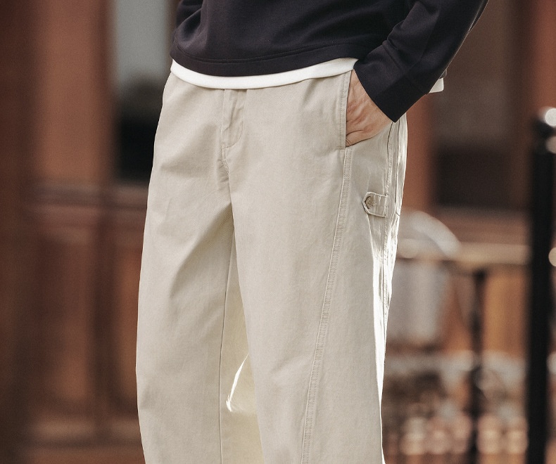 Herren Freizeithose Im Amerikanischen Retro-stil Weites Bein_voghion.com