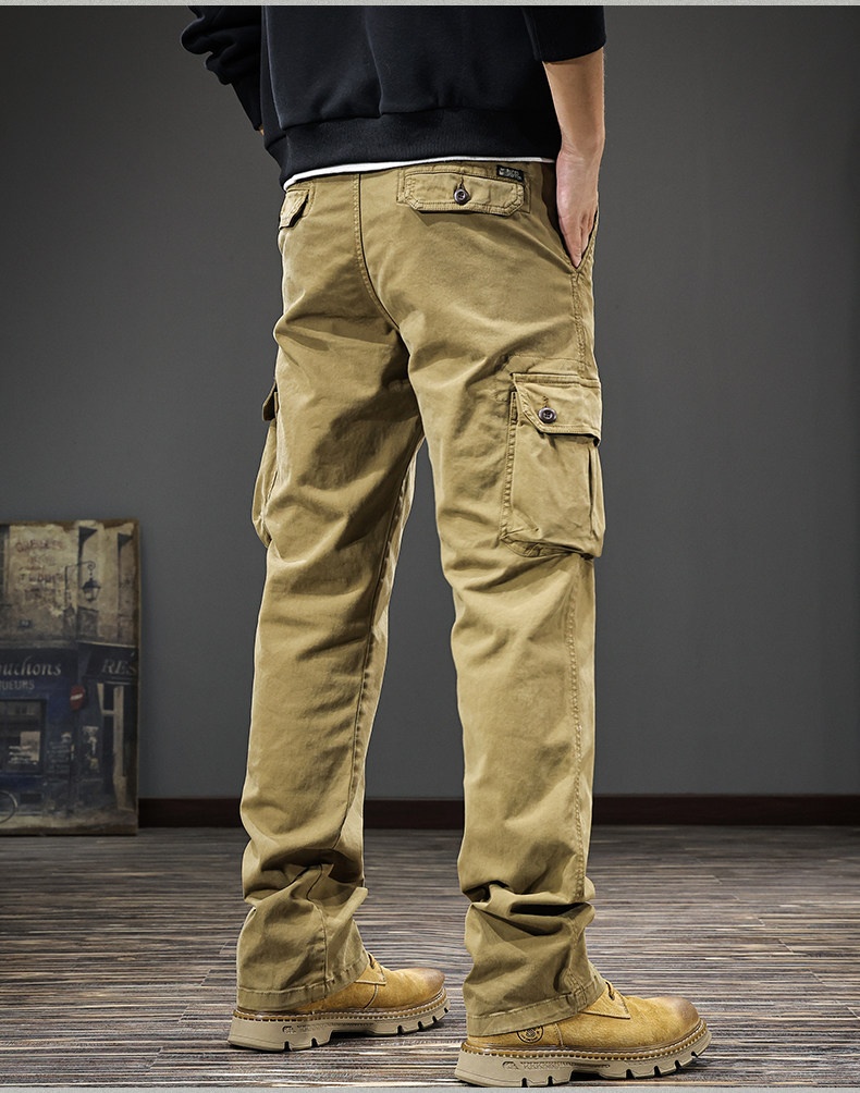 Herren Cargohose American Retro Freizeithose Für Den Herbst_voghion.com