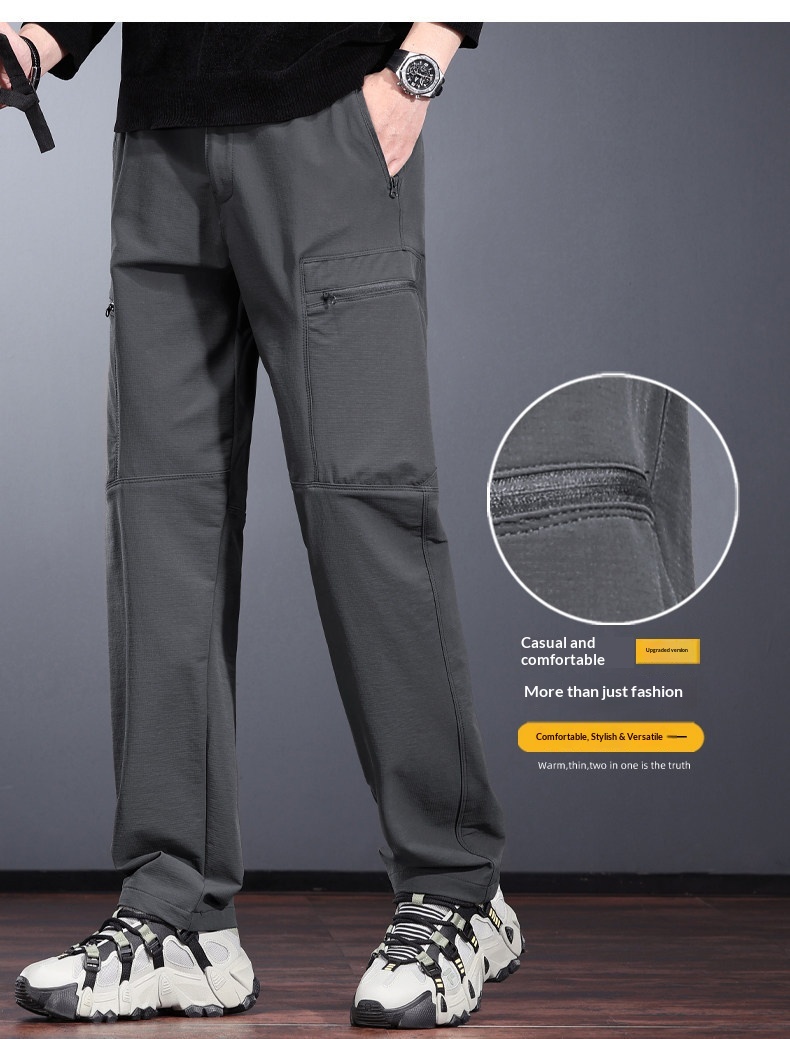 Pantaloni cargo uomo impermeabili per trekking e montagna_voghion.com