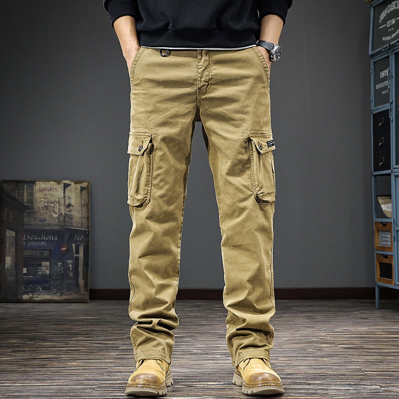 Neue amerikanische Retro-Freizeithose für Herren (2026), lockere Hose mit geradem Bein, verdickte Arbeitshose für Herbst und Winter_voghion.com