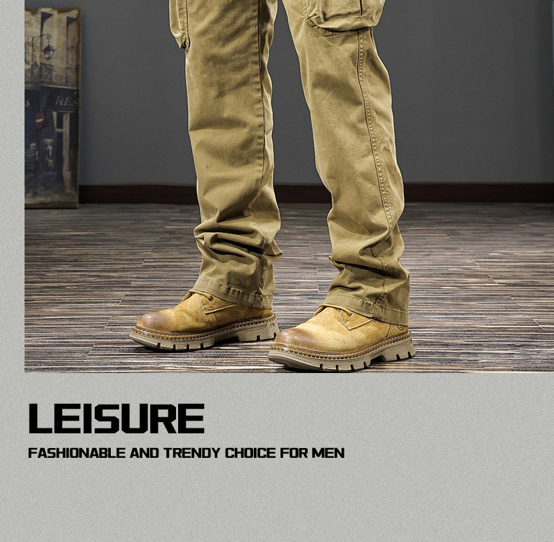 Herren Cargohose American Retro Freizeithose Für Den Herbst_voghion.com