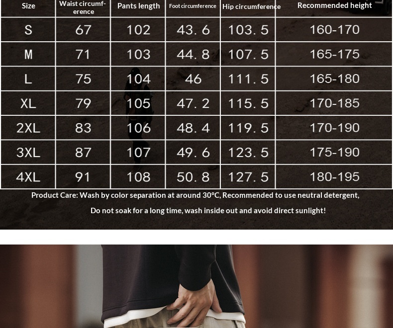 Herren Freizeithose Im Amerikanischen Retro-stil Weites Bein_voghion.com