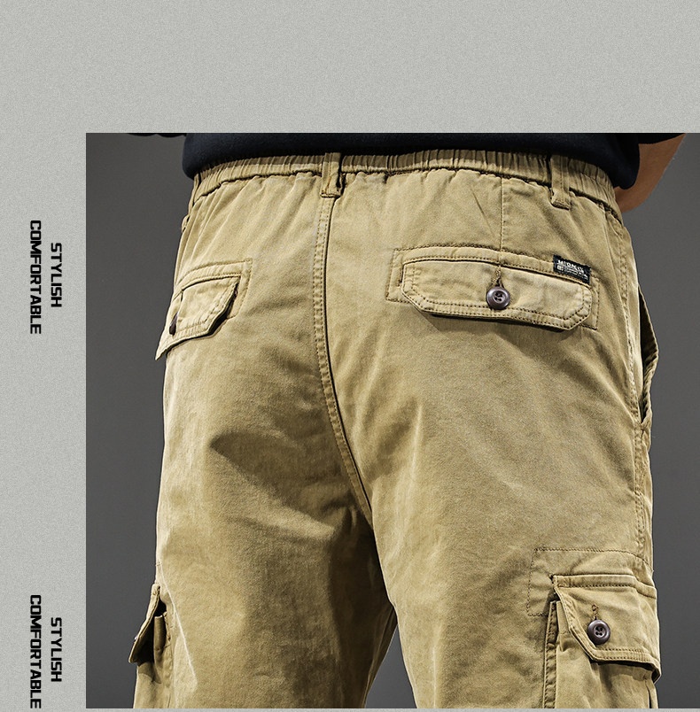 Herren Cargohose American Retro Freizeithose Für Den Herbst_voghion.com