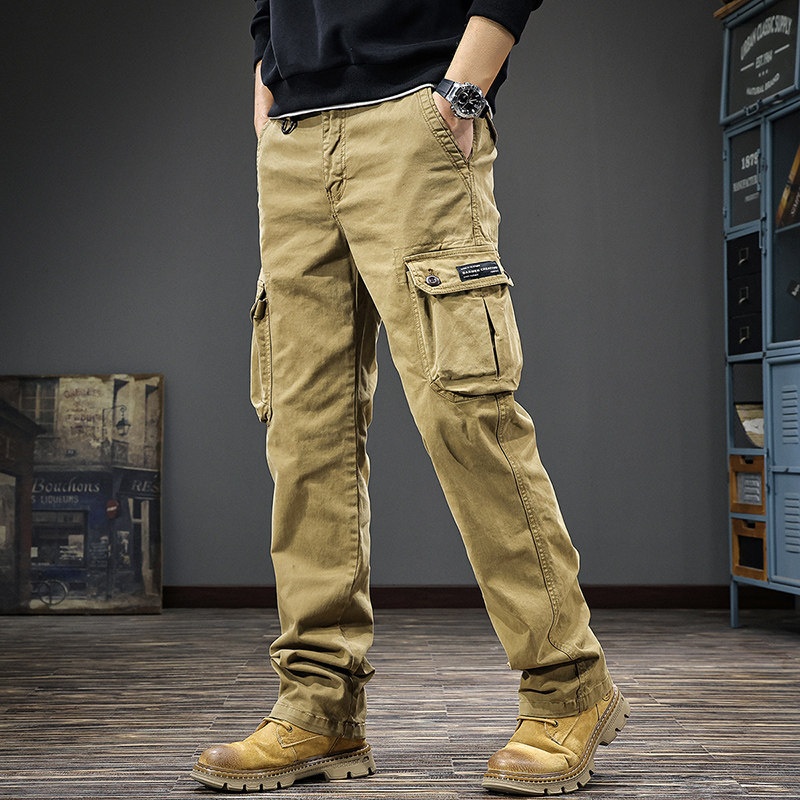 Neue amerikanische Retro-Freizeithose für Herren (2026), lockere Hose mit geradem Bein, verdickte Arbeitshose für Herbst und Winter_voghion.com