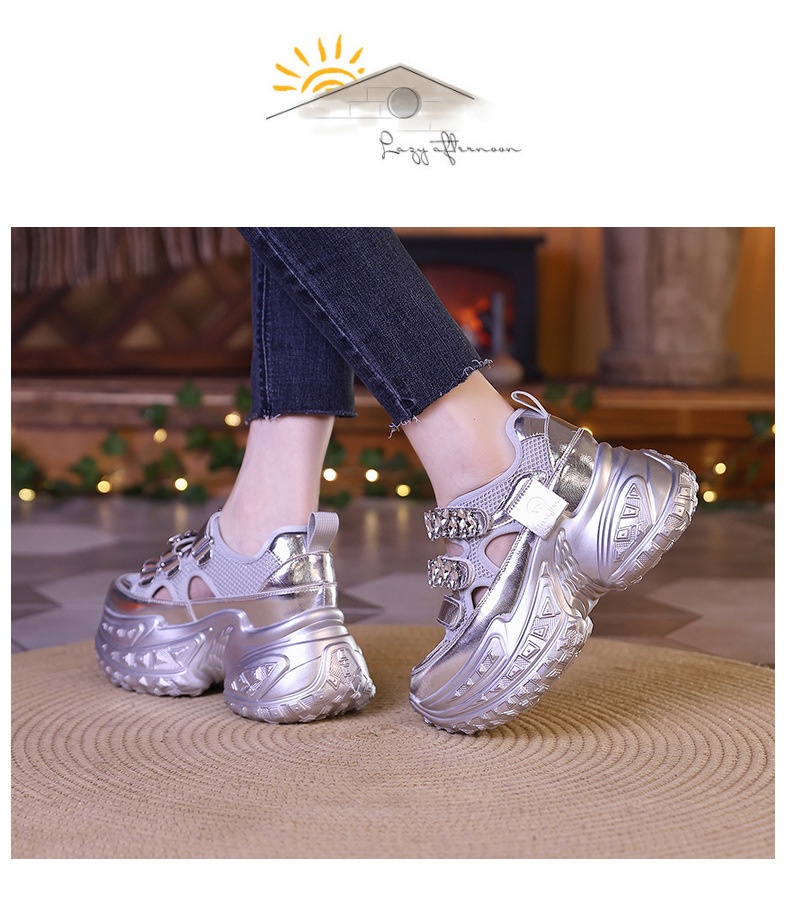 Zapatillas Walking Mujer Con Suela Durian Y Brillantes Plataforma_voghion.com