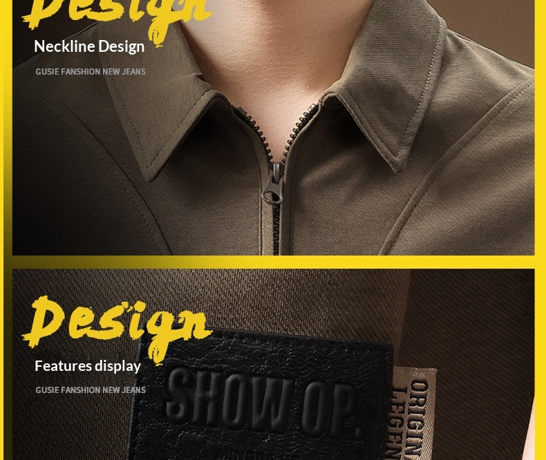 Polo homme en lyocell fermeture éclair coupe ample tendance été_voghion.com