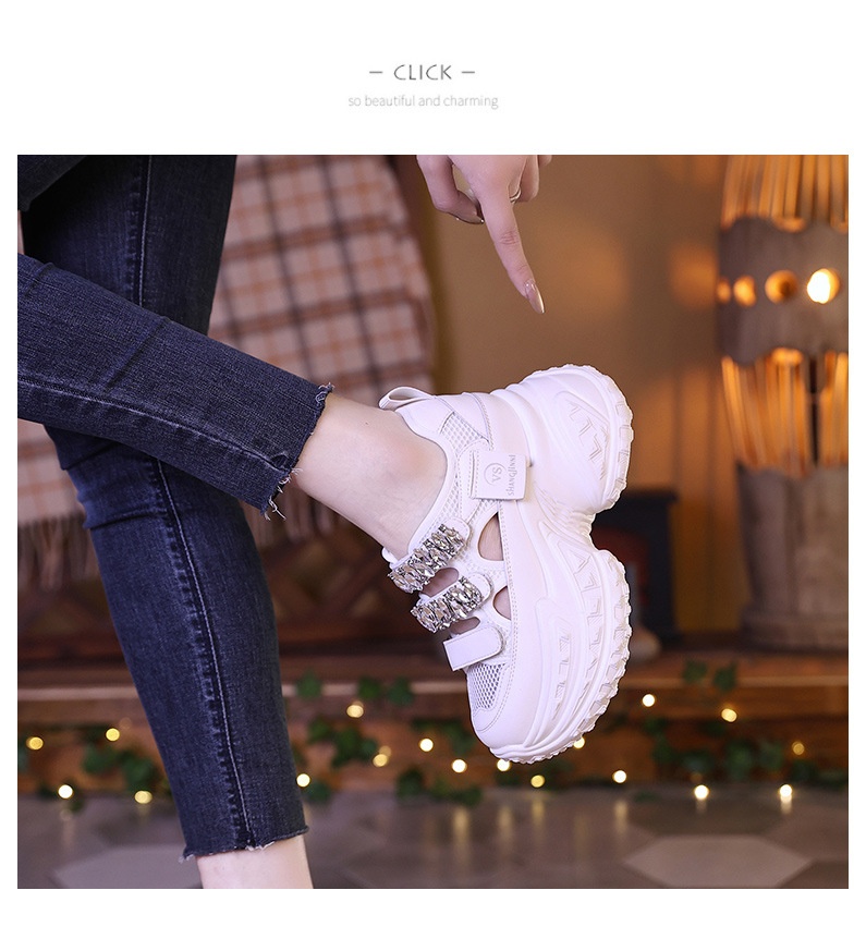 Zapatillas Walking Mujer Con Suela Durian Y Brillantes Plataforma_voghion.com