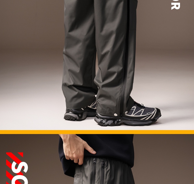 Pantalón casual hombre outdoor impermeable cortavientos recto_voghion.com