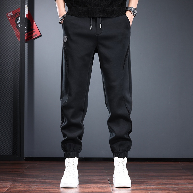Hochwertige Herren-Freizeithose im Premium-Design, neue Herbst-/Winterkollektion 2025: Jogginghose mit Kordelzug und elastischer Air-Layer-Technologie._voghion.com