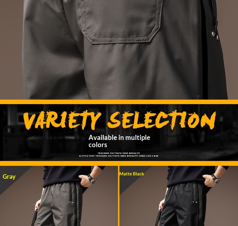 Pantalón casual hombre outdoor impermeable cortavientos recto_voghion.com