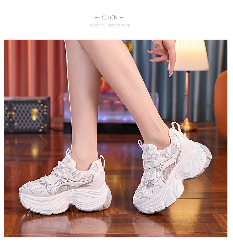 Breathable Mesh Dad Trainers Thick Sole Height Increasing Shoes_voghion.com