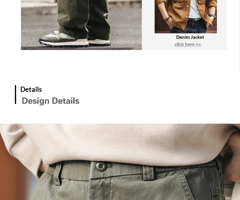 Pantaloni cargo uomo retro ampio dritto gamba larga cotone_voghion.com