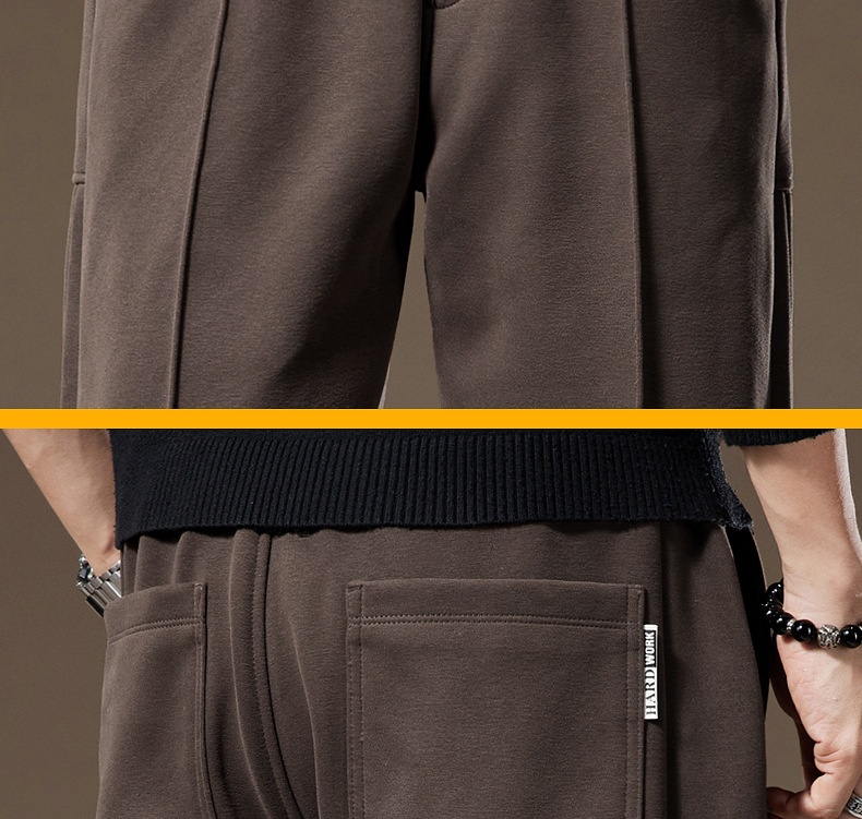 Herren Jogginghose Im Amerikanischen Retro Stil Weit Geschnitten_voghion.com