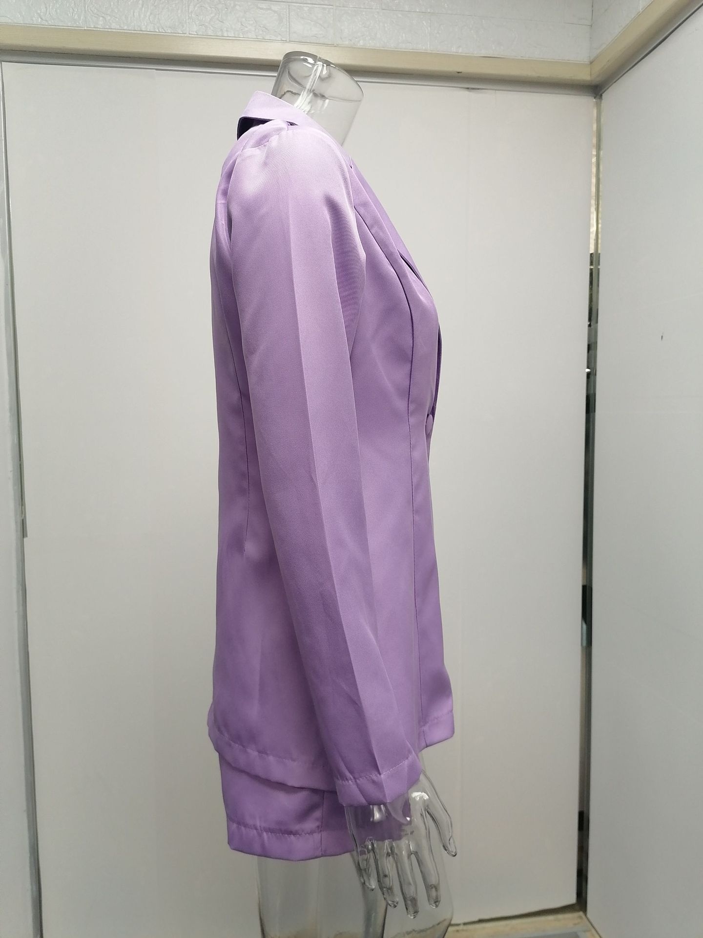 Elegant Women Active Blazer Jacket And Shorts Set For Autumn_voghion.com