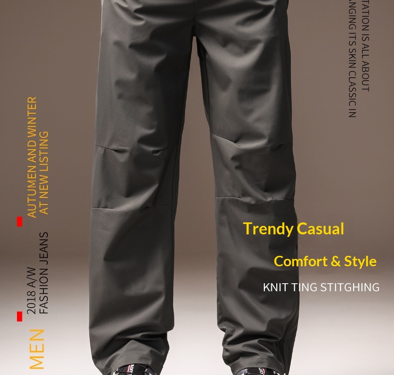 Pantalón casual hombre outdoor impermeable cortavientos recto_voghion.com