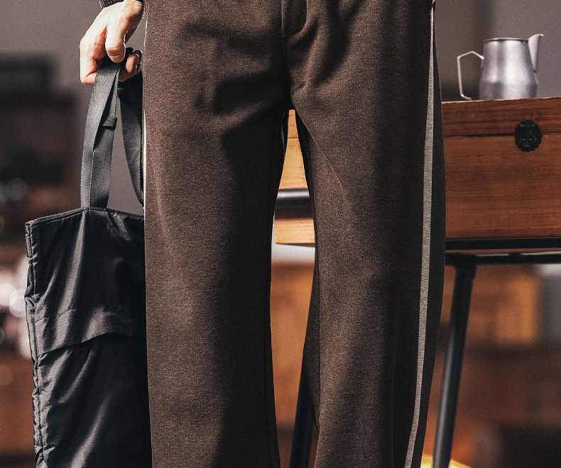 Herren Freizeithose Im Retro Stil Gerade Geschnitten Bequem_voghion.com