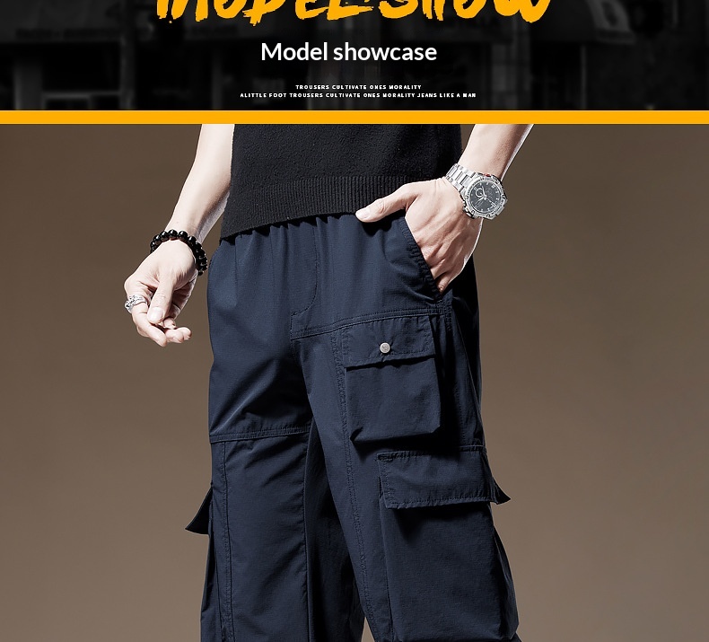 Herren Cargohose Mit Taschen Im Retro-stil Für Herbst Und Winter_voghion.com