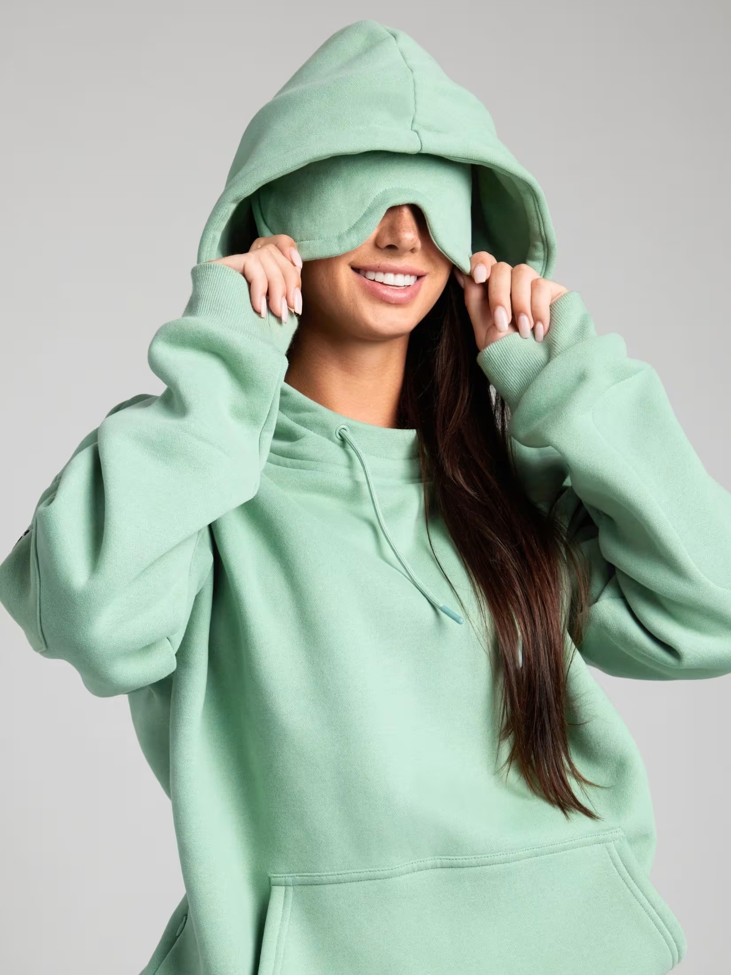 Pullover Kapuzen Trainingsanzug Damen Für Herbst Und Winter_voghion.com