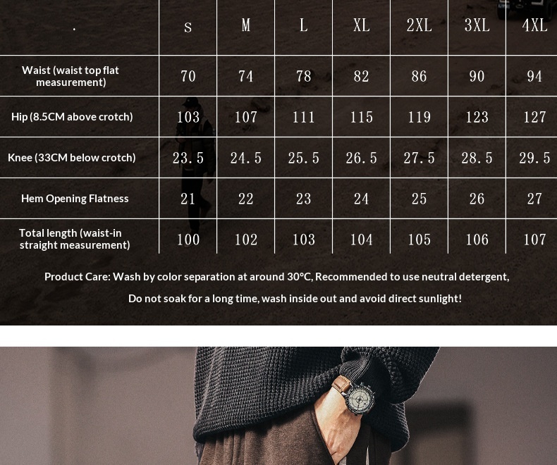 Herren Freizeithose Im Retro Stil Gerade Geschnitten Bequem_voghion.com