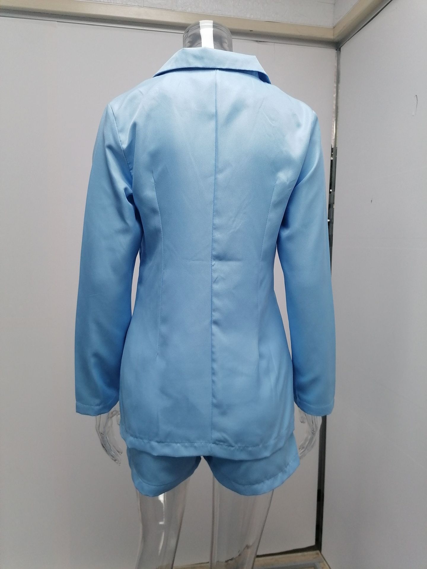 Elegant Women Active Blazer Jacket And Shorts Set For Autumn_voghion.com