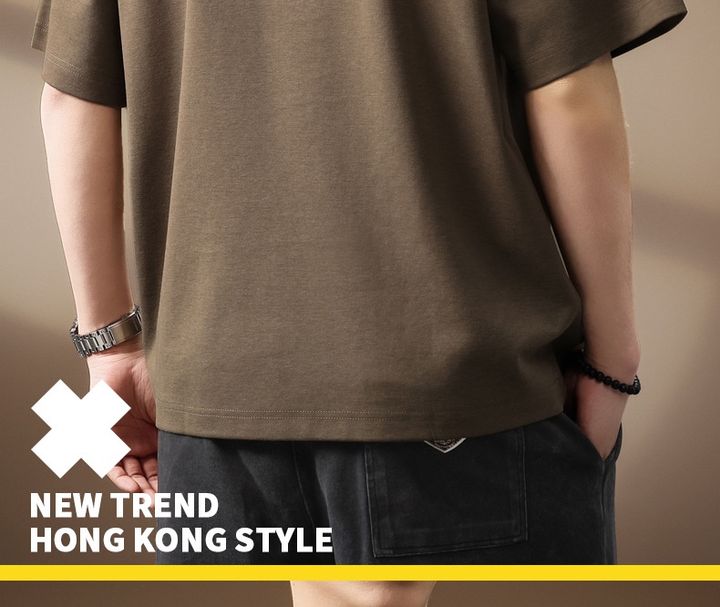 Polo homme en lyocell fermeture éclair coupe ample tendance été_voghion.com